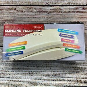 GPX Slimline‎ Telephone Big Button Back-Lit Keypad Desktop Wall Mount Open Box